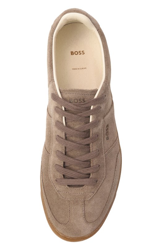 Замшевые кеды Brenta BOSS 50536645 Бежевый  50536645 Фото 6