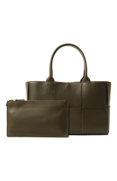 Женская сумка-тоут arco small BOTTEGA VENETA хаки цвета, арт. 652867/VCQC2 | Фото 7 (Материал: Натуральная кожа; Размер: small; Драгоценные камни: Проставлено; Материал сплава: Проставлено)