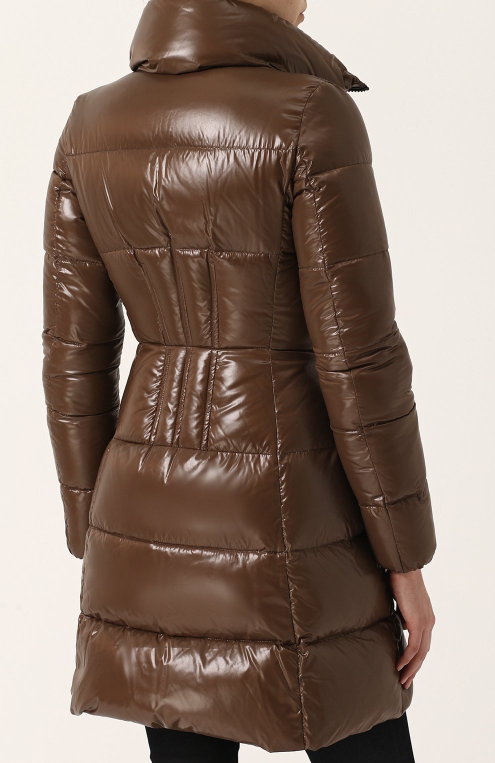 Приталенный стеганый пуховик с воротником-стойкой MONCLER, арт. C2-093-49964-05-68950, фото 4