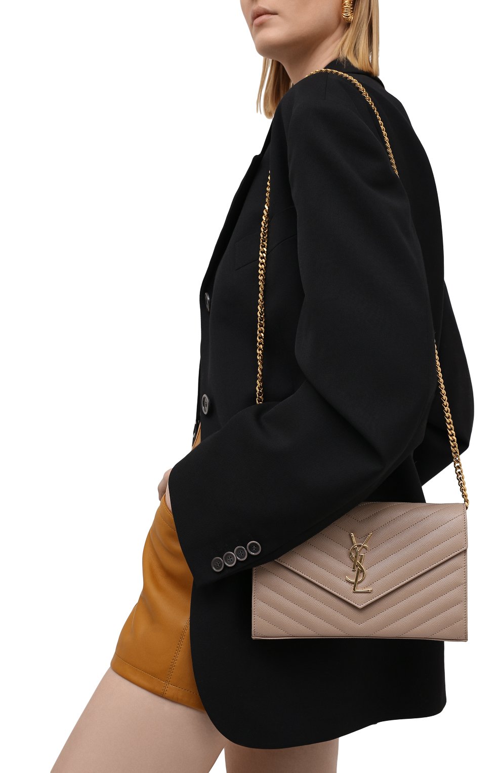 Сумка monogram envelope SAINT LAURENT, арт. 377828/B0W01, фото 5