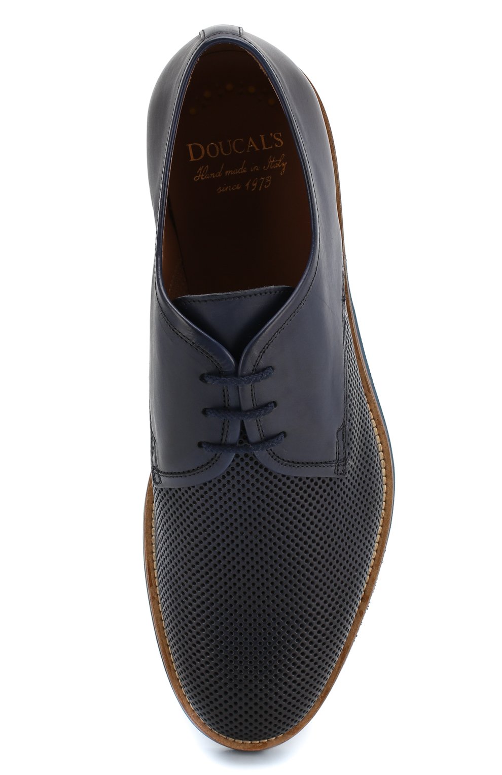 Кожаные дерби с перфорацией DOUCAL'S, арт. DU1188BATHUF155BB03, фото 5