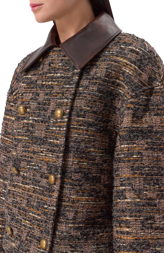 Твидовый жакет Хохлома х Алена Ахмадуллина WTO1323 Хаки  WTO1323 Фото 5