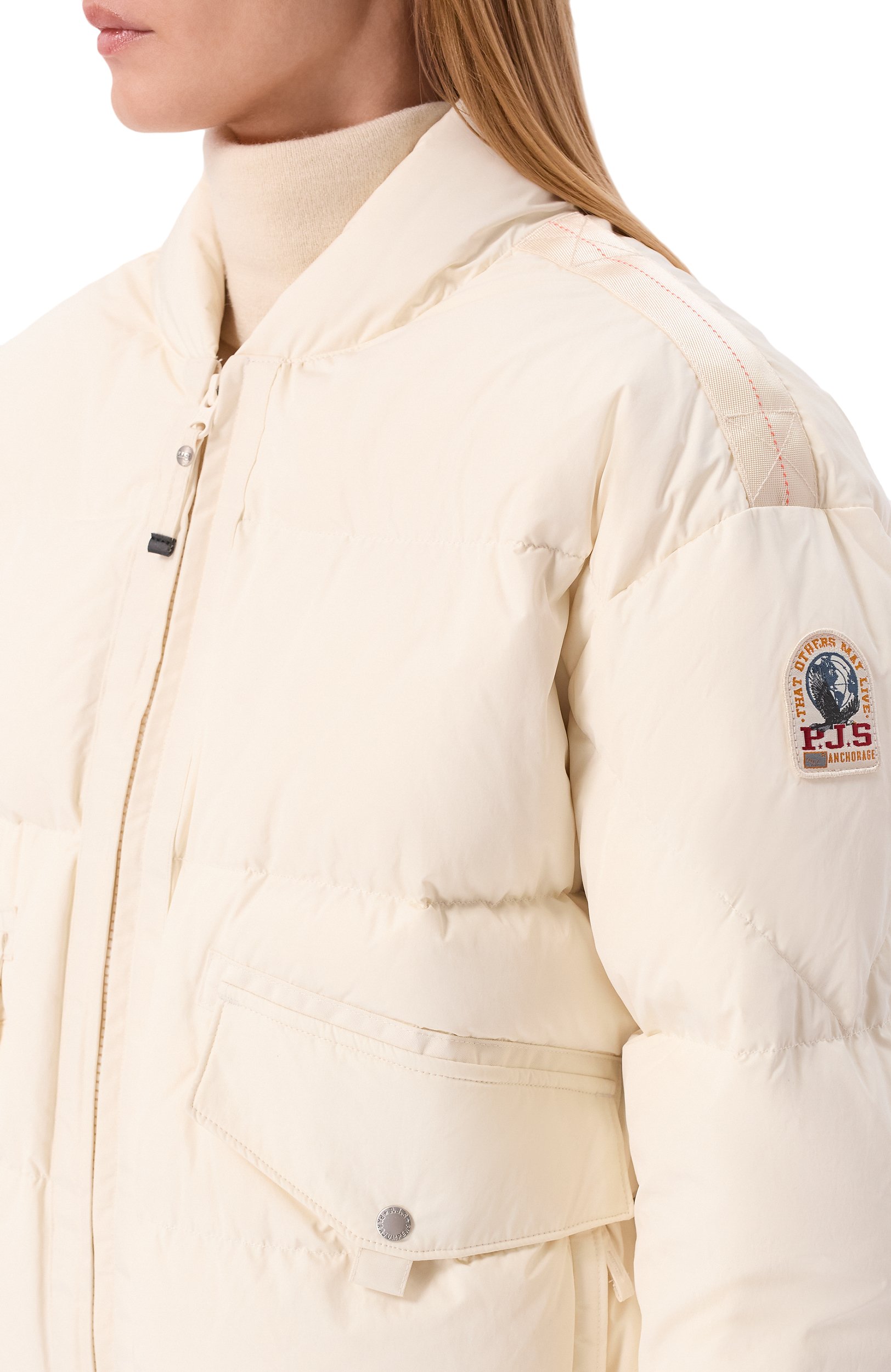 Пуховик PARAJUMPERS кремового цвета по цене 79950 руб., арт. 26WMPWPUHF31, фото 5 Пуховик PARAJUMPERS, арт. 26WMPWPUHF31, фото 5