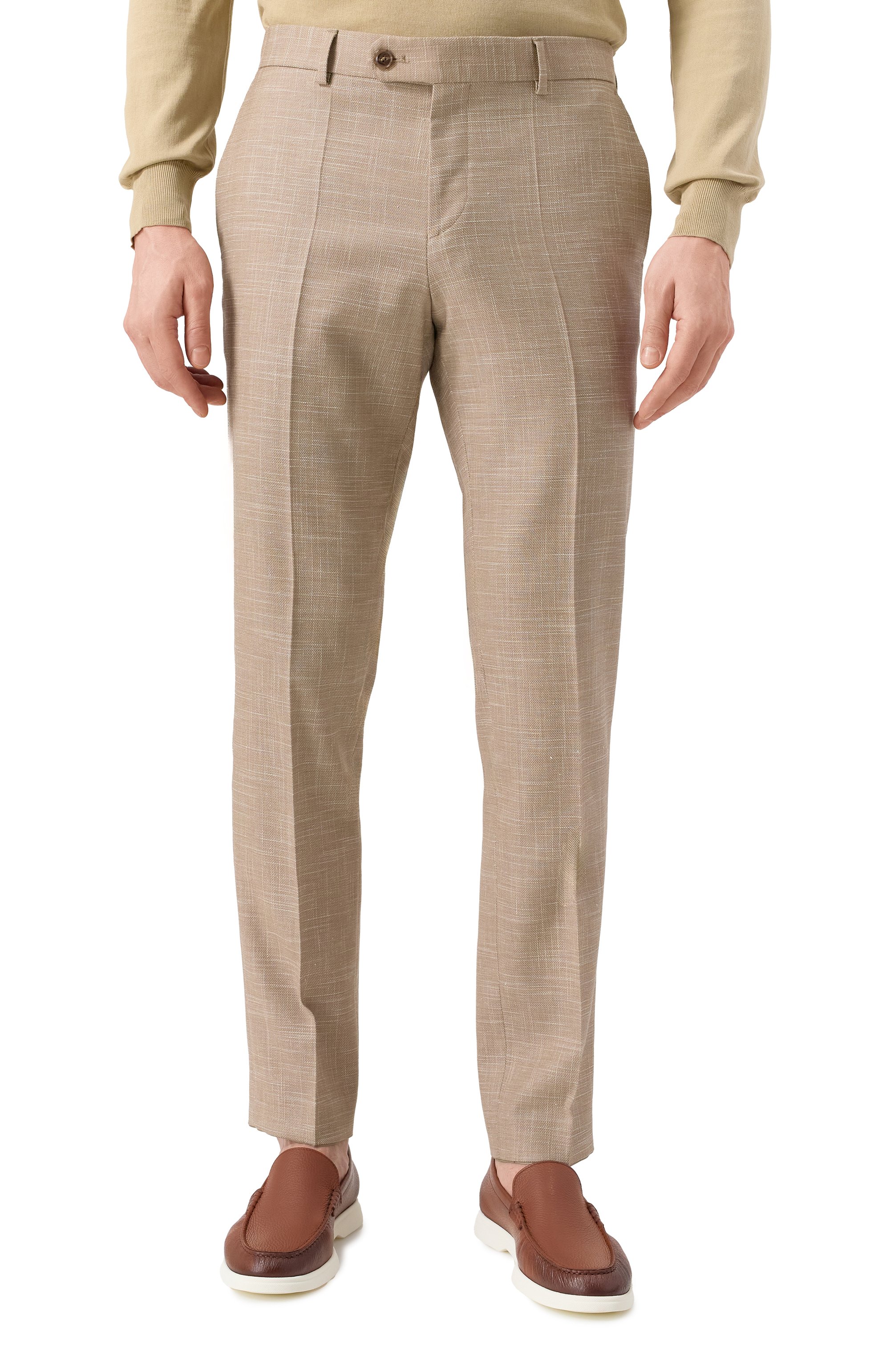 Брюки из шерсти и хлопка BOSS, арт. 50535685, фото 3