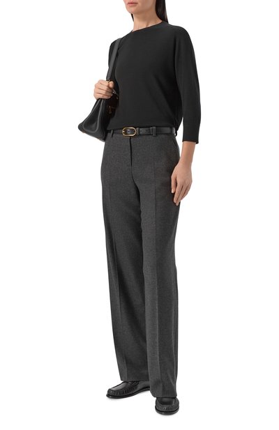 Кашемировый пуловер LORO PIANA черного цвета по цене 169500 руб., арт. FAM9050, фото 2 Кашемировый пуловер LORO PIANA, арт. FAM9050, фото 2