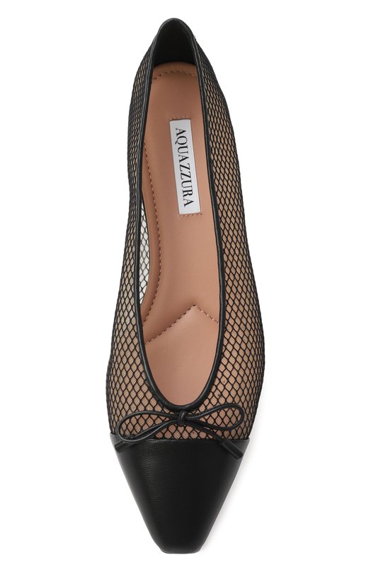 Балетки Gioia Aquazzura GIHFLAA0/MHN Чёрный  GIHFLAA0/MHN Фото 6