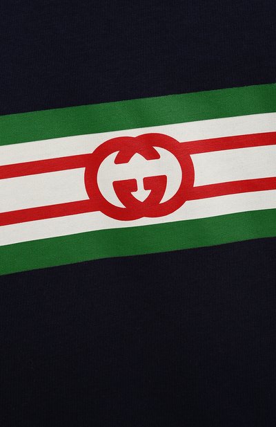 Хлопковая футболка GUCCI, арт. 548034/XJDKV/9-12M, фото 3