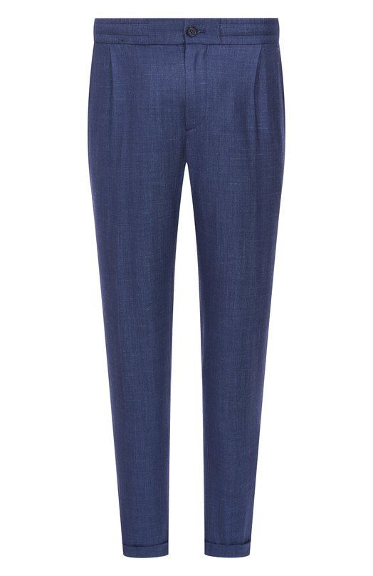 Брюки из шерсти и шелка Paul&Shark 25414073 Синий 25414073