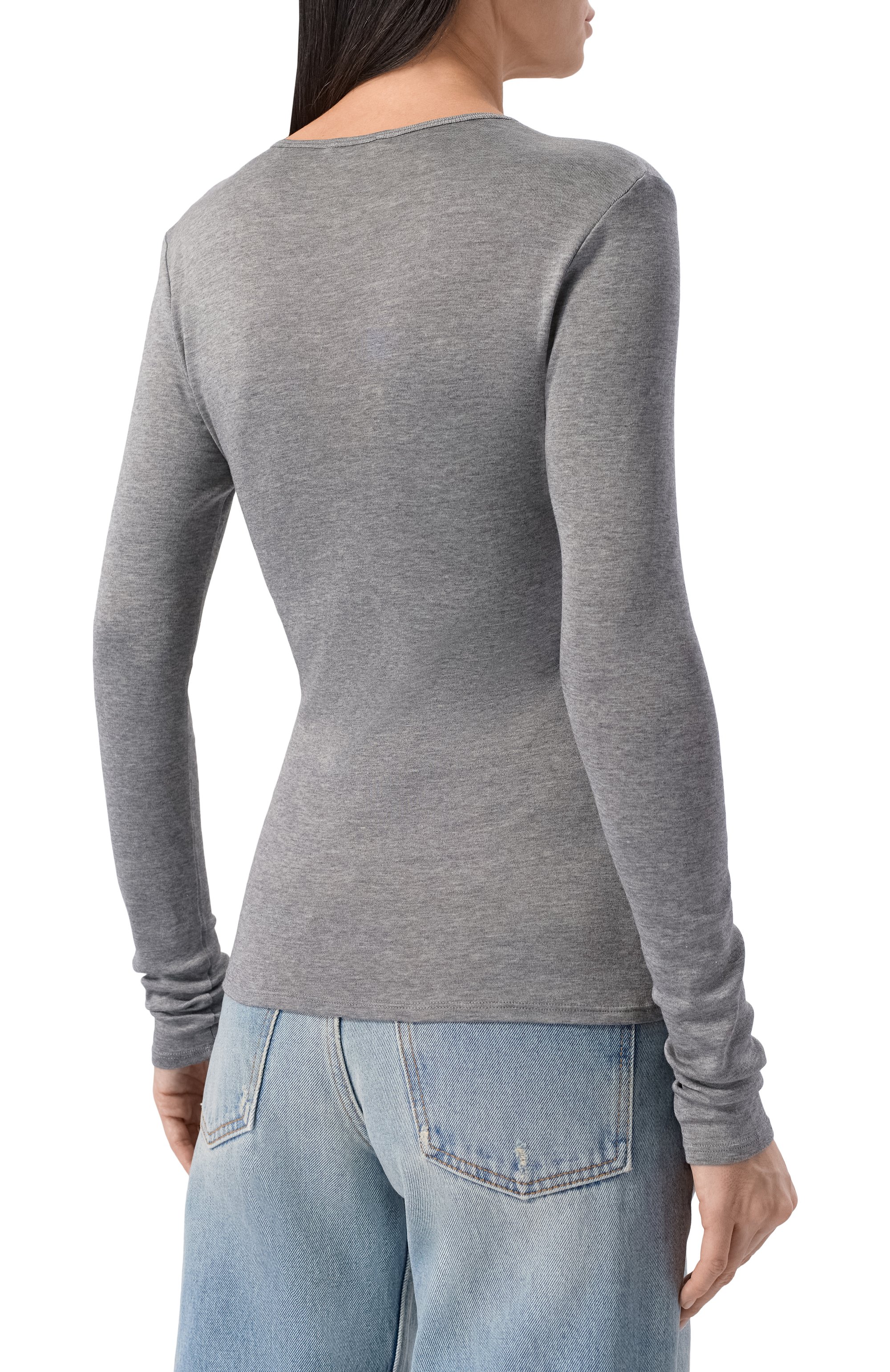 Лонгслив из шелка и хлопка 12 STOREEZ, арт. 135744, фото 4