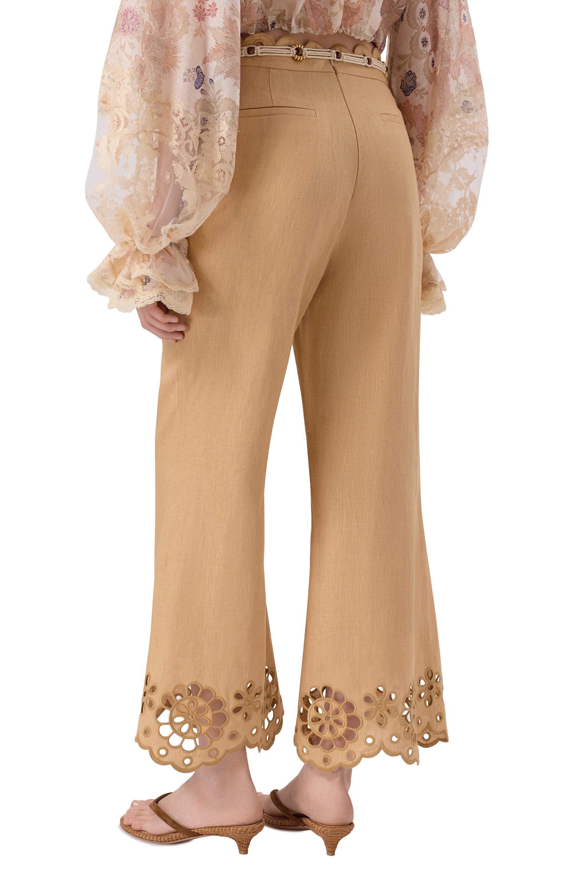 Льняные брюки ZIMMERMANN, арт. 6071PRS261, фото 4