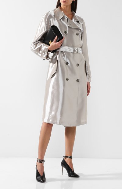 Двубортное пальто из смеси вискозы и шелка с поясом RALPH LAUREN, арт. 290719525, фото 2