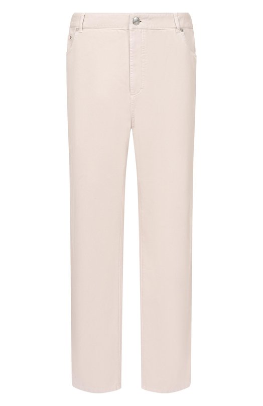 Хлопковые брюки Brunello Cucinelli M252DF101W Бежевый M252DF101W