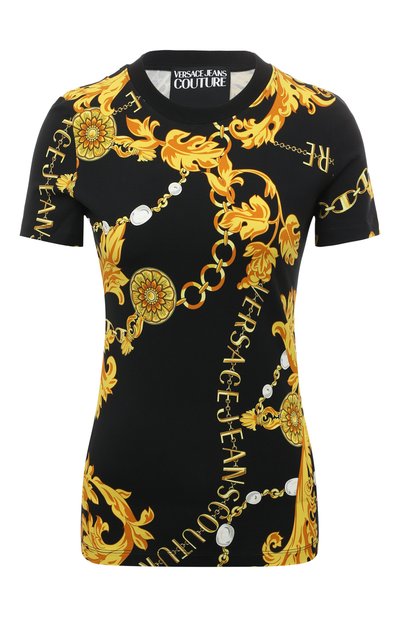 Хлопковая футболка VERSACE JEANS COUTURE, арт. 75HAH608/JS214, фото 1