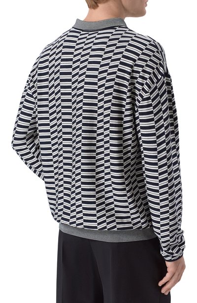 Поло из вискозы и шерсти GIORGIO ARMANI, арт. GM003315/AF25099, фото 4