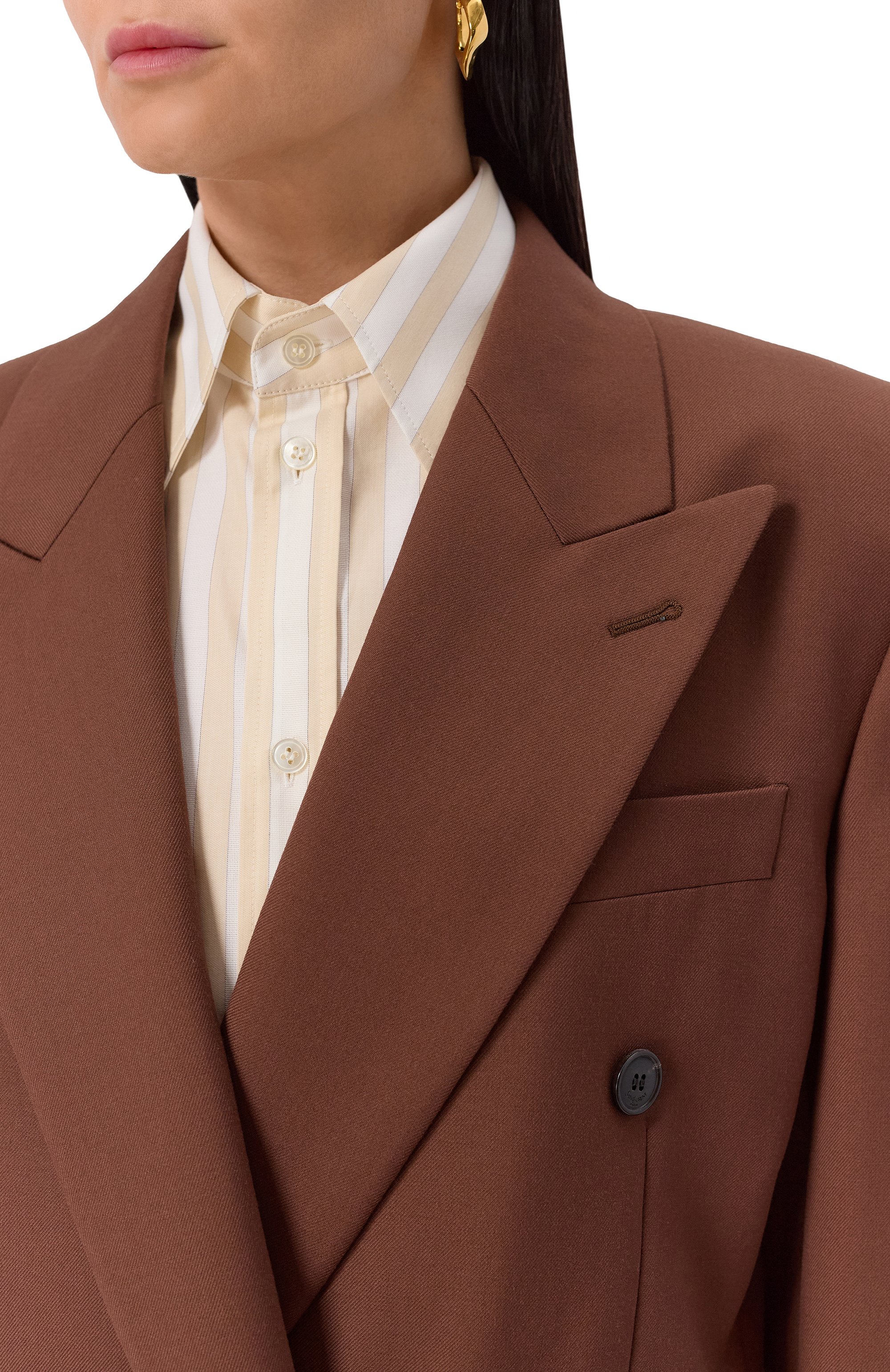 Шерстяной жакет SAINT LAURENT, арт. 823616/Y405W, фото 5