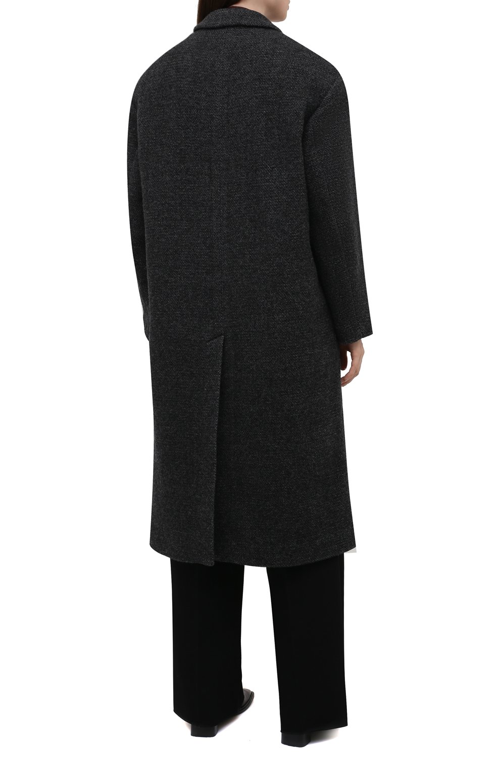 Двубортное пальто ISABEL MARANT ETOILE серого цвета по цене 79950 руб., арт. MA0986-21A007E/L0JIMA, фото 4 Двубортное пальто ISABEL MARANT ETOILE, арт. MA0986-21A007E/L0JIMA, фото 4