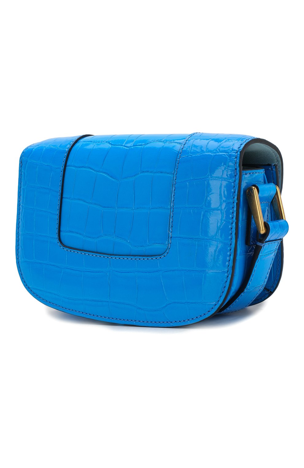 Сумка supervee из кожи аллигатора VALENTINO голубого цвета по цене 1890000 руб., арт. TW0B0G45/WAI/AMIS, фото 3 Сумка supervee из кожи аллигатора VALENTINO, арт. TW0B0G45/WAI/AMIS, фото 3