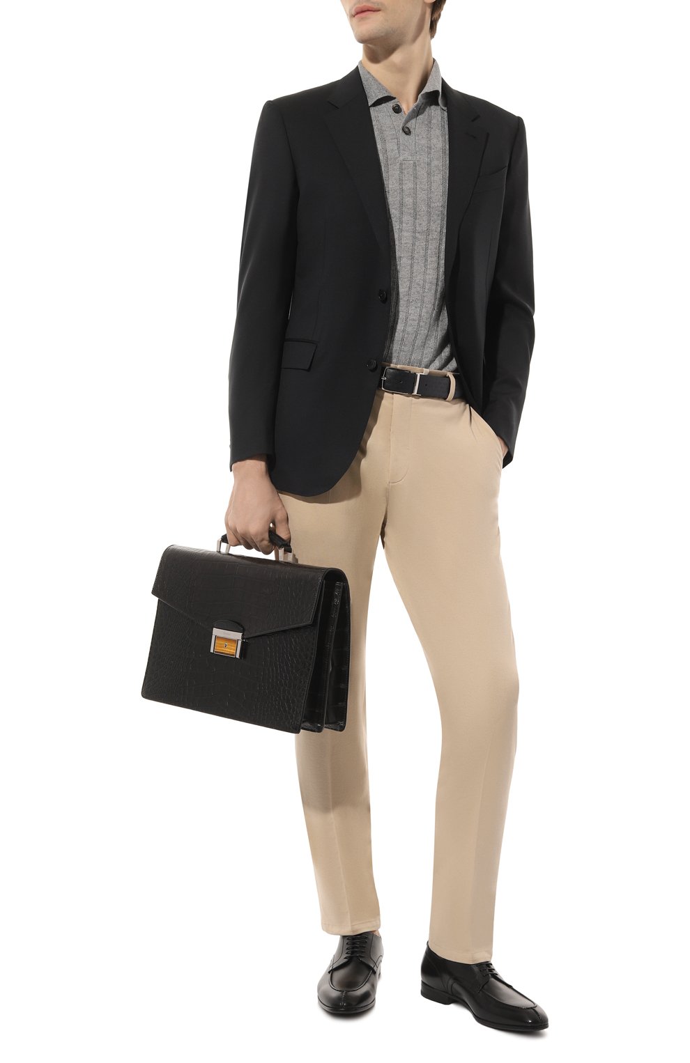 Портфель из кожи аллигатора BRIONI, арт. 0ITC0L/P7716, фото 7