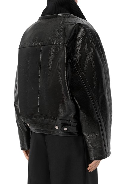 Хлопковое полупальто LANVIN черного цвета по цене 415500 руб., арт. RW-C00023-6378-A26, фото 4 Хлопковое полупальто LANVIN, арт. RW-C00023-6378-A26, фото 4