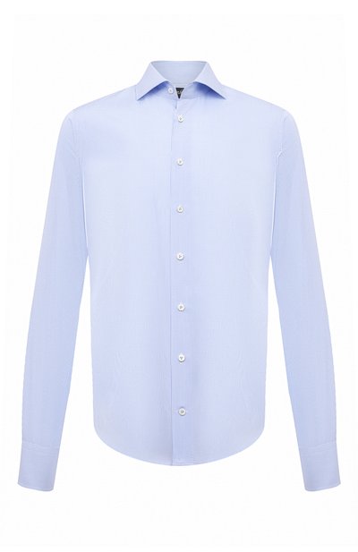Хлопковая сорочка VAN LAACK голубого цвета по цене 17550 руб., арт. RIVARA-LSF/151887, фото 1 Хлопковая сорочка VAN LAACK, арт. RIVARA-LSF/151887, фото 1