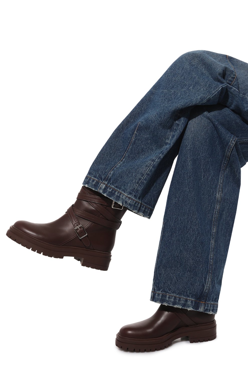 Кожаные ботинки maren GIANVITO ROSSI, арт. G73633.20G0M.CLNR0YA, фото 3