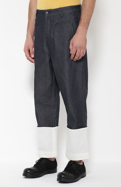 Джинсы свободного кроя с контрастными отворотами LOEWE, арт. H2262110IB, фото 3