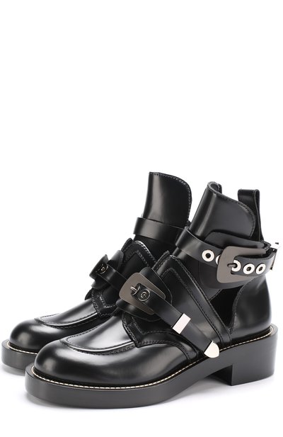 Кожаные ботинки creepers с ремешками BALENCIAGA, арт. 477196/WART0, фото 1