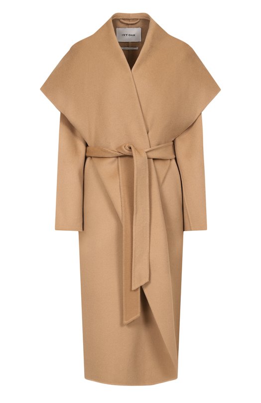 Шерстяное пальто Ivy Oak I0111048/CARRIE R0SE Бежевый I0111048/CARRIE R0SE