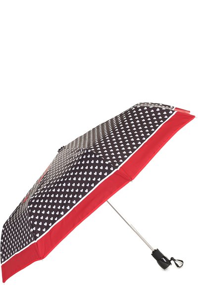 Складной зонт с принтом MOSCHINO черного цвета по цене 12550 руб., арт. 7051-0PENCL0SE, фото 2 Складной зонт с принтом MOSCHINO, арт. 7051-0PENCL0SE, фото 2