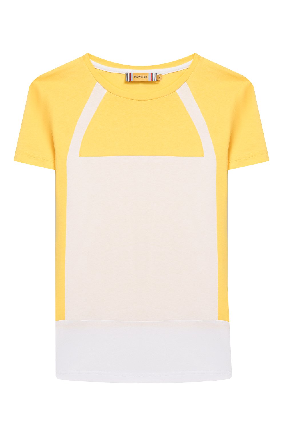 Хлопковая футболка MUMOFSIX, арт. MOS20STP_01YE, фото 1