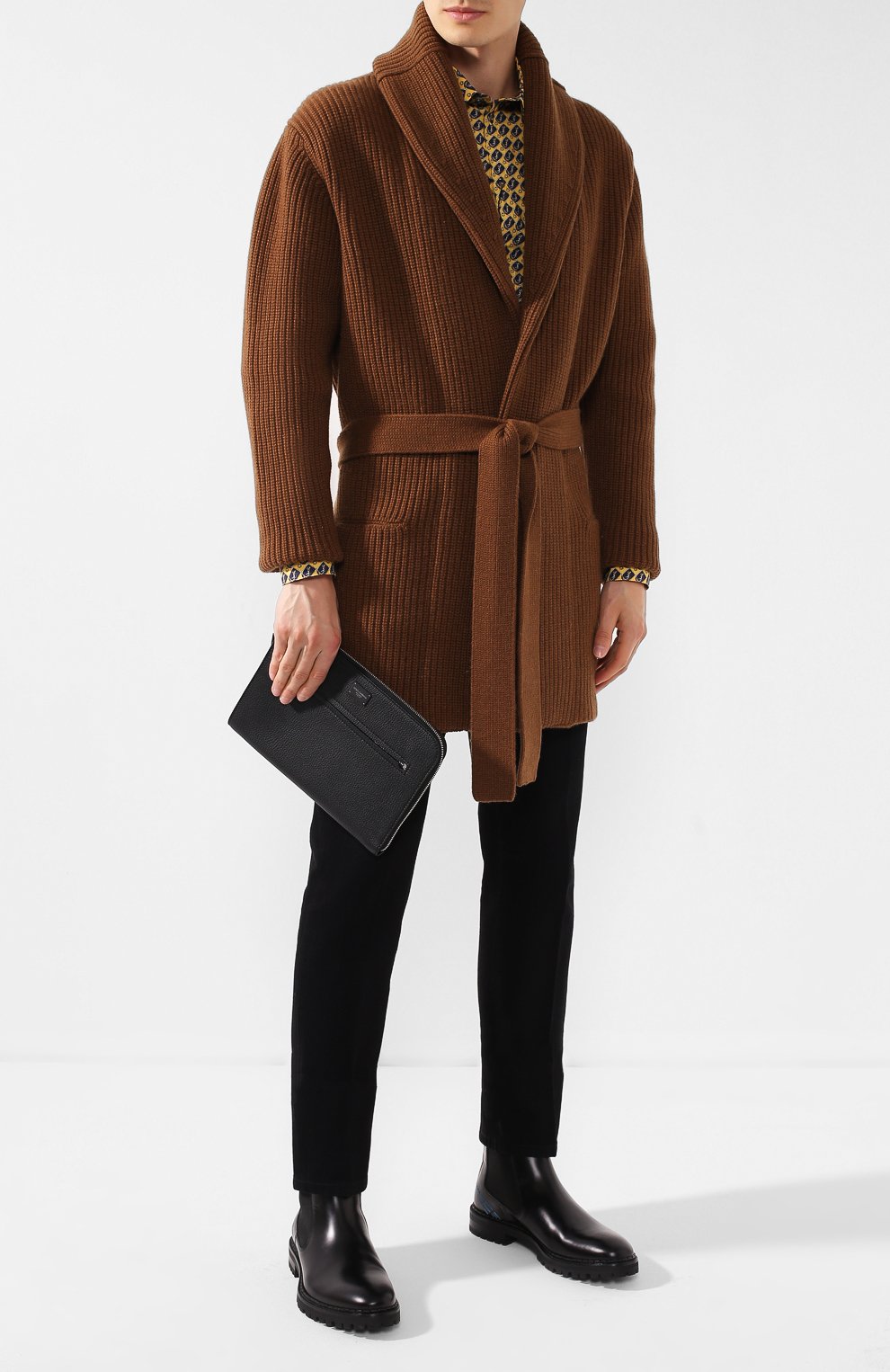 Кожаная борсетка palermo DOLCE & GABBANA, арт. BM1729/AZ319, фото 2