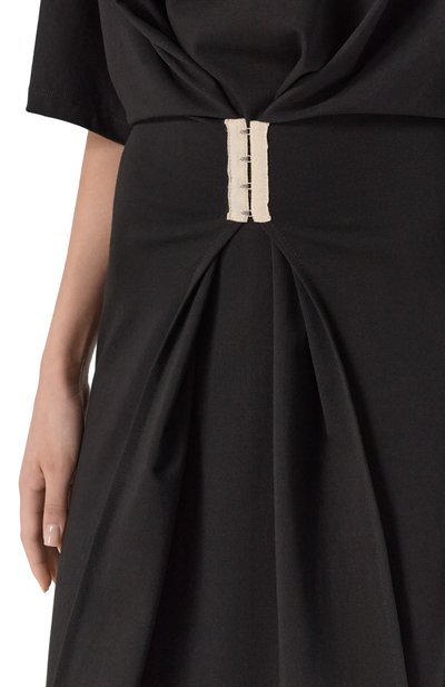 Хлопковое платье RUBAN черного цвета по цене 77000 руб., арт. RFW25/26-11.2.62.2, фото 4 Хлопковое платье RUBAN, арт. RFW25/26-11.2.62.2, фото 4