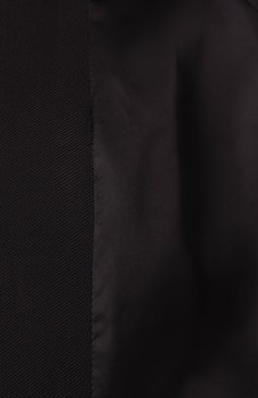 Женский жакет из вискозы и шерсти MUGLER черного цвета, арт. 25P1VE0453196 | Фото 7 (Рукава: Длинные; Материал внешний: Вискоза; Длина (для топов): Удлиненные; Женское Кросс-КТ: Жакет-одежда; Стили: Кэжуэл; 1-2-бортные: Однобортные)