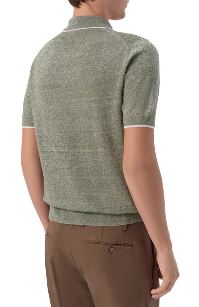 Поло изо льна и хлопка FEDELI, арт. MU005870/IRLANDA BIC, фото 4