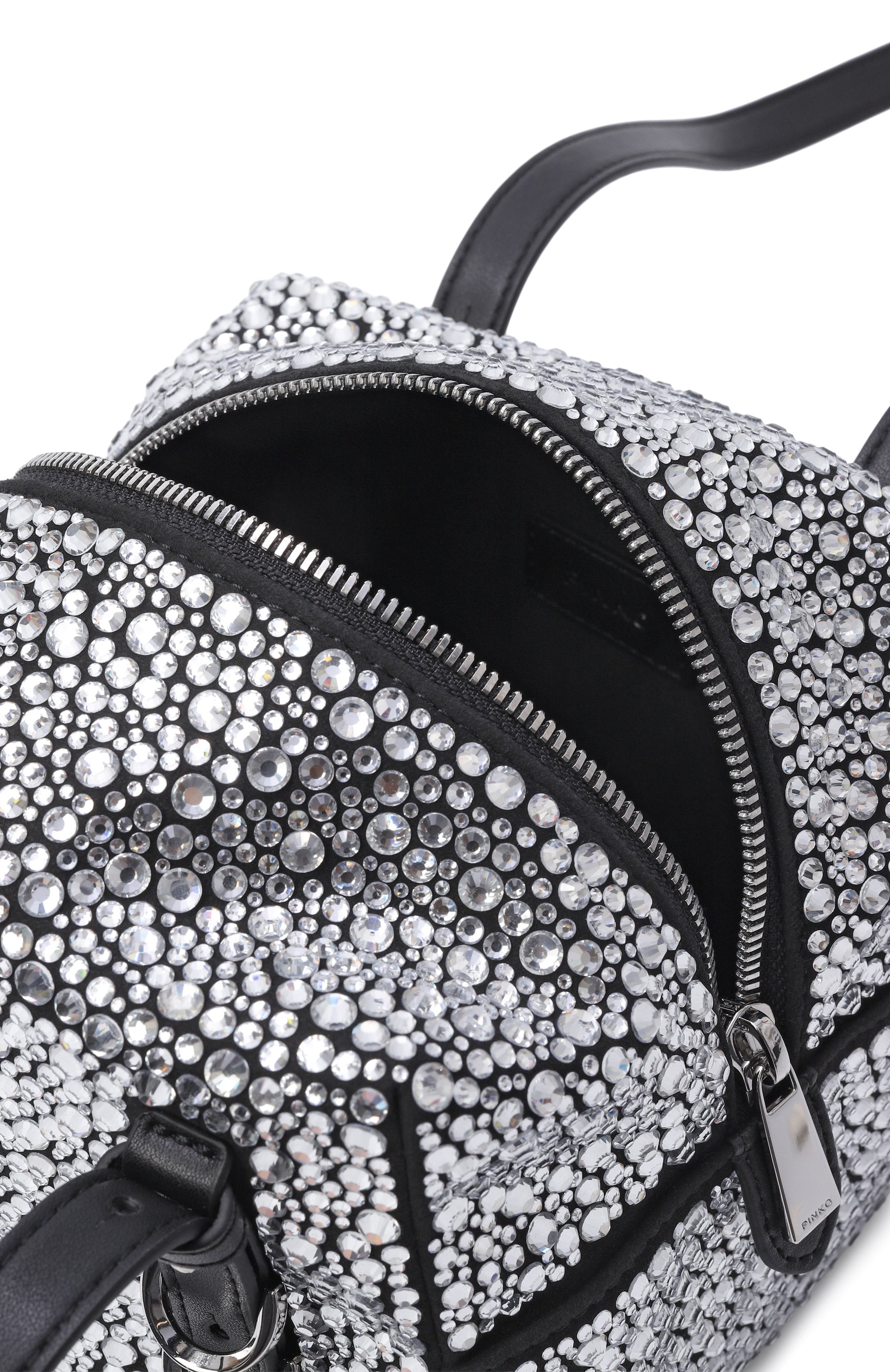 Сумка cubic PINKO серебряного цвета по цене 47800 руб., арт. 106465/A2WF, фото 5 Сумка cubic PINKO, арт. 106465/A2WF, фото 5