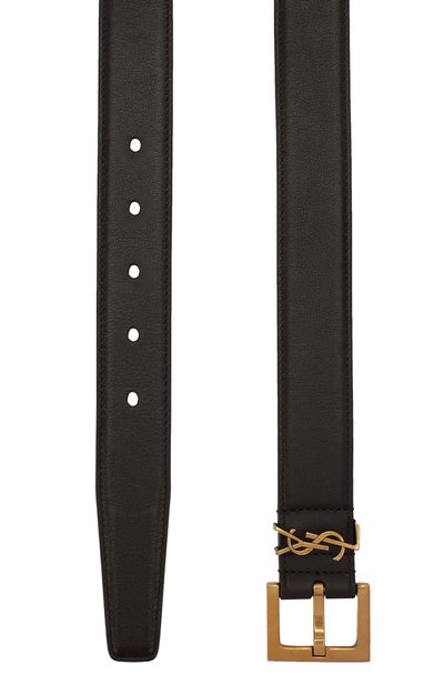 Кожаный ремень SAINT LAURENT, арт. 558088/B000W, фото 2