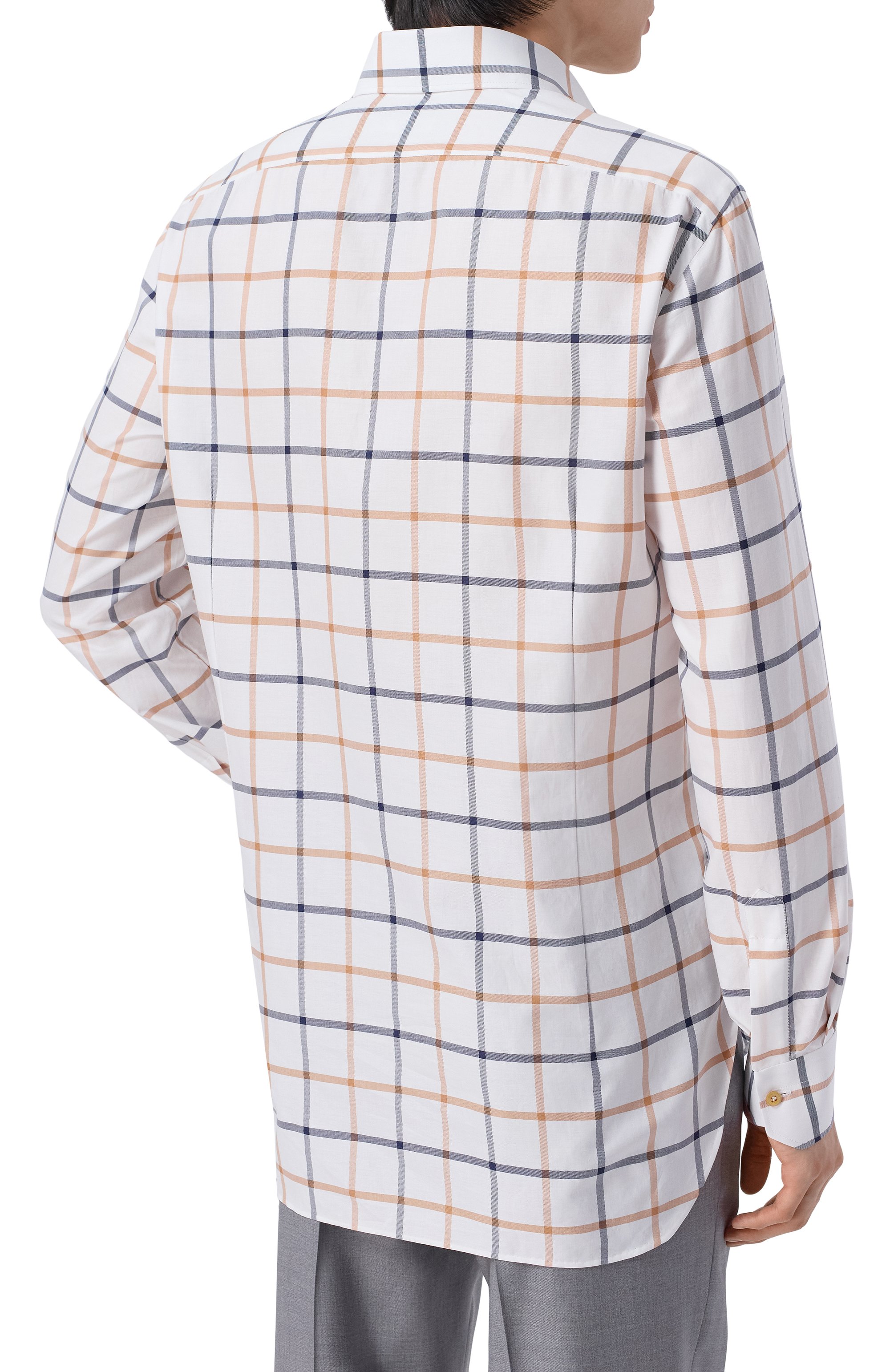 Хлопковая рубашка KITON белого цвета по цене 136500 руб., арт. UCCH09683, фото 4 Хлопковая рубашка KITON, арт. UCCH09683, фото 4