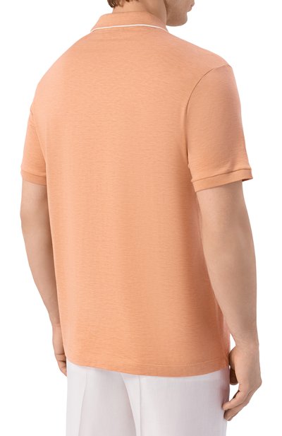 Поло из шелка и хлопка PAUL&SHARK, арт. 26411237, фото 4