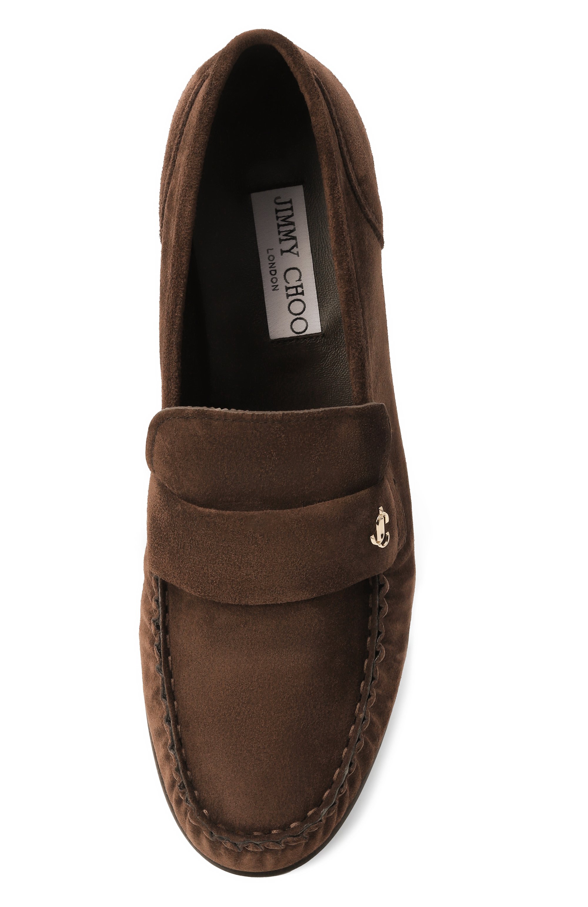 Замшевые лоферы ellis JIMMY CHOO, арт. ELLISL0AFERFSUE, фото 6