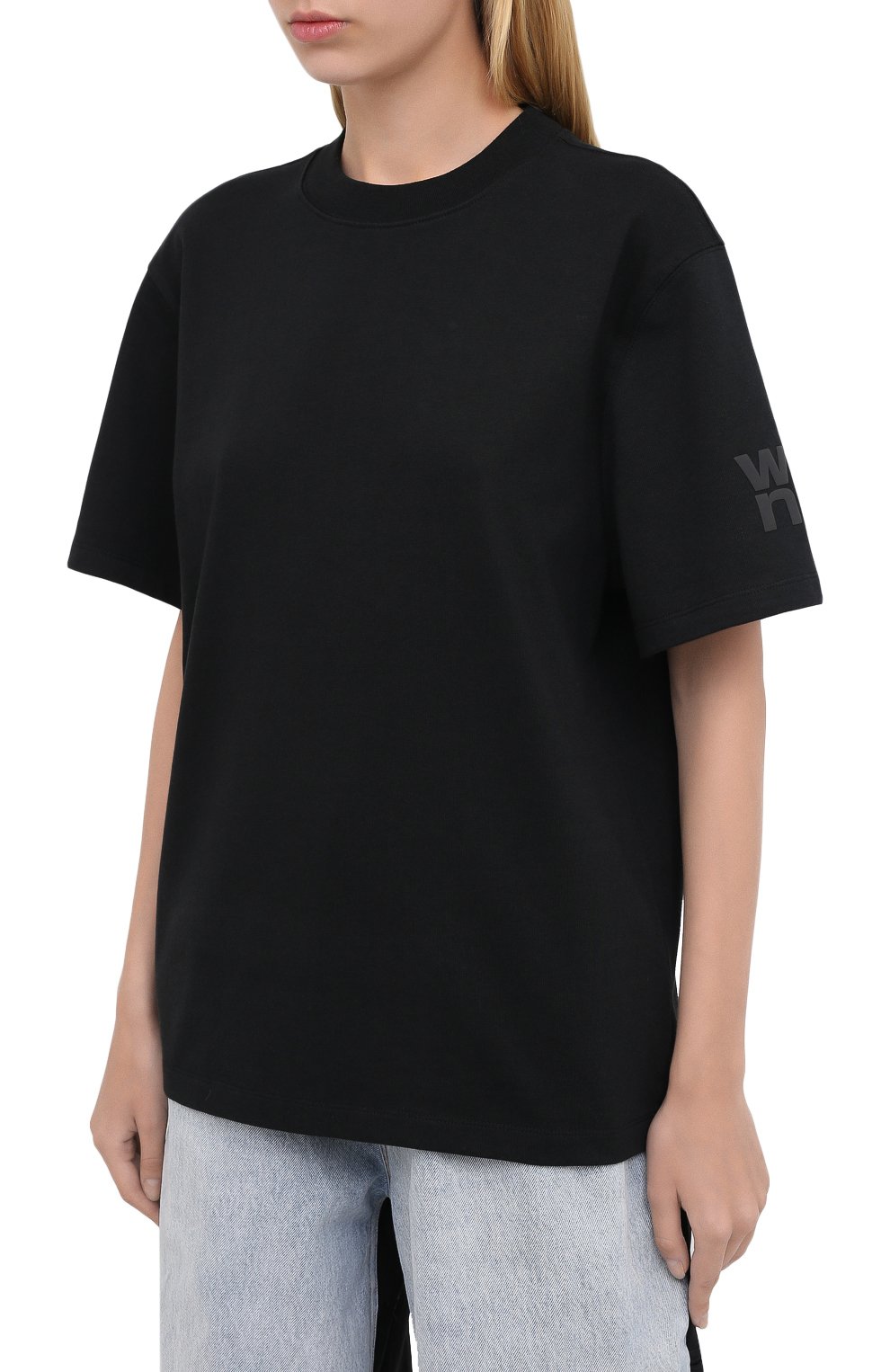 Футболка из хлопка и вискозы ALEXANDERWANG.T, арт. 4CC2201156, фото 3