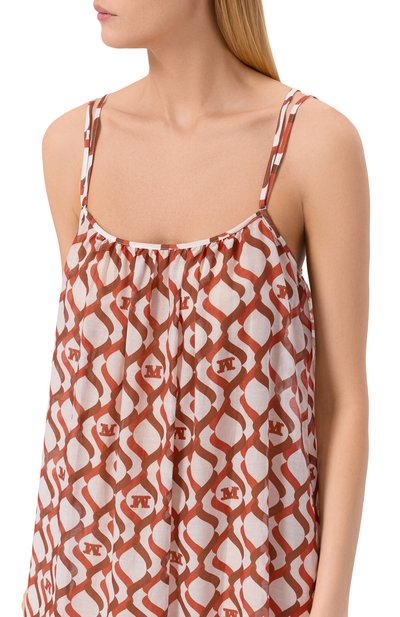 Платье из хлопка и шелка MAX MARA, арт. BCHALISSO 261622107, фото 4