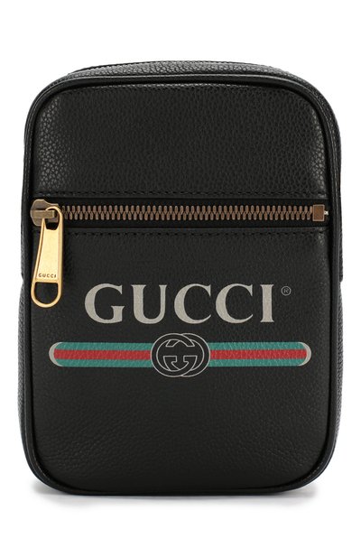 Кожаная сумка gucci print GUCCI, арт. 574803/0Y2AT, фото 1