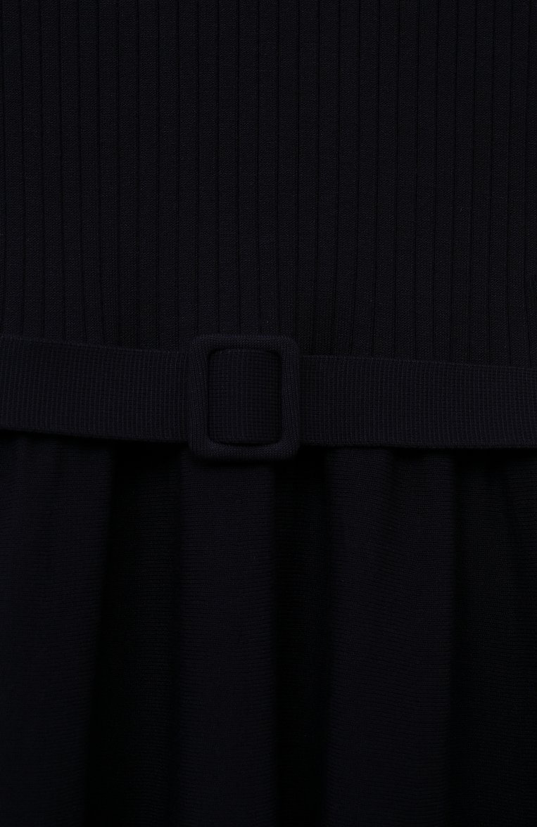 Детское платье из вискозы EMPORIO ARMANI темно-синего цвета, арт. 3D3A50/3MHJZ | Фото 3 (Рукава: Короткие; Материал вн�ешний: Вискоза; Девочки Кросс-КТ: Платье-одежда; Случай: Повседневный; Ростовка одежда: 4 года | 104 см, 5 лет | 110 см, 6 лет | 116 см, 7 лет | 122 см, 8 лет | 128 см, 10 - 11 лет | 140 - 146см, 13 - 15 лет | 158 см, 16 лет | 164 см)