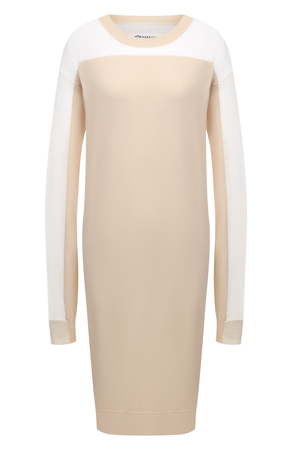 Хлопковое платье MAISON MARGIELA кремового цвета по цене 58300 руб., арт. S51CU0252/S17676, фото 1 Хлопковое платье MAISON MARGIELA, арт. S51CU0252/S17676, фото 1