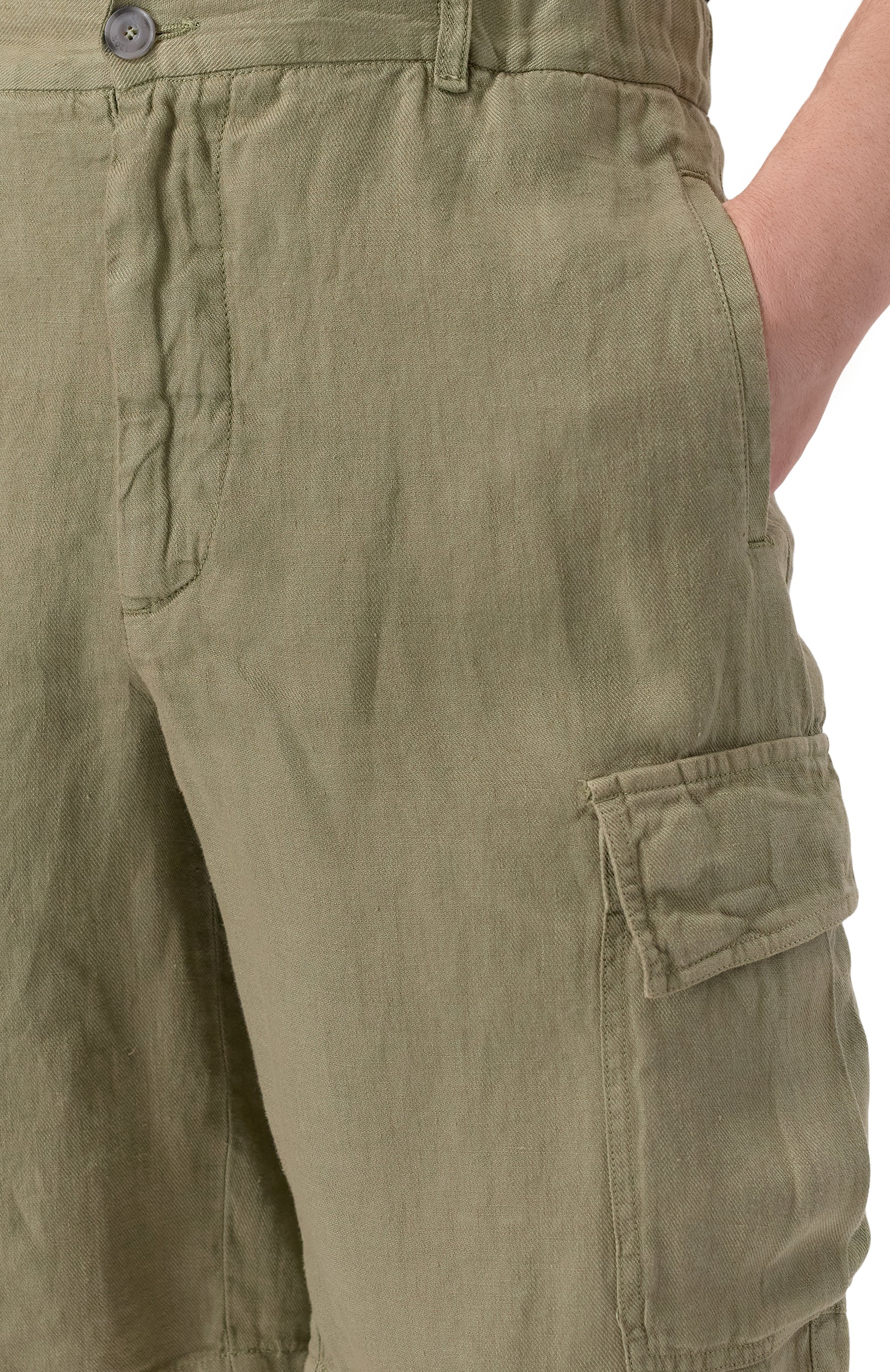 Льняные шорты 120% LINO, арт. 32ALIM29D4/D943/000, фото 5