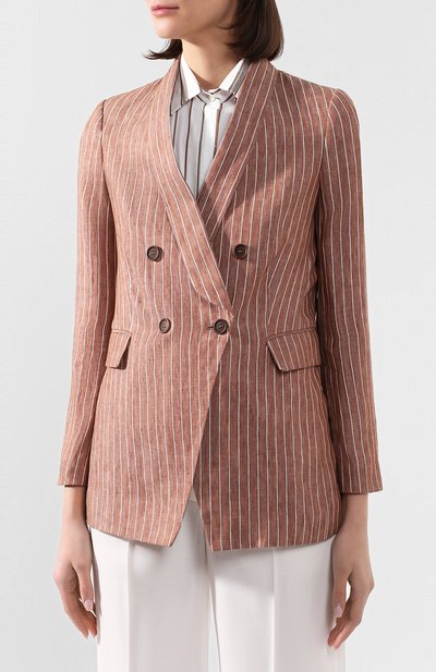 Льняной жакет BRUNELLO CUCINELLI, арт. MF5868945, фото 3