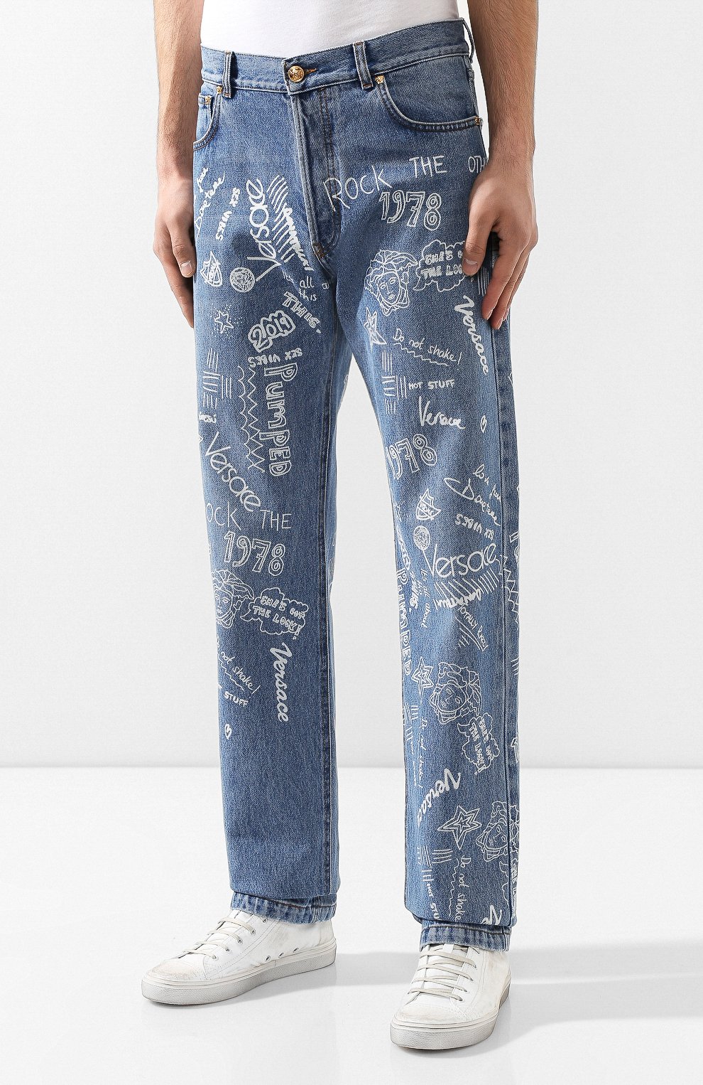 Джинсы прямого кроя VERSACE, арт. A81456/A228566, фото 3