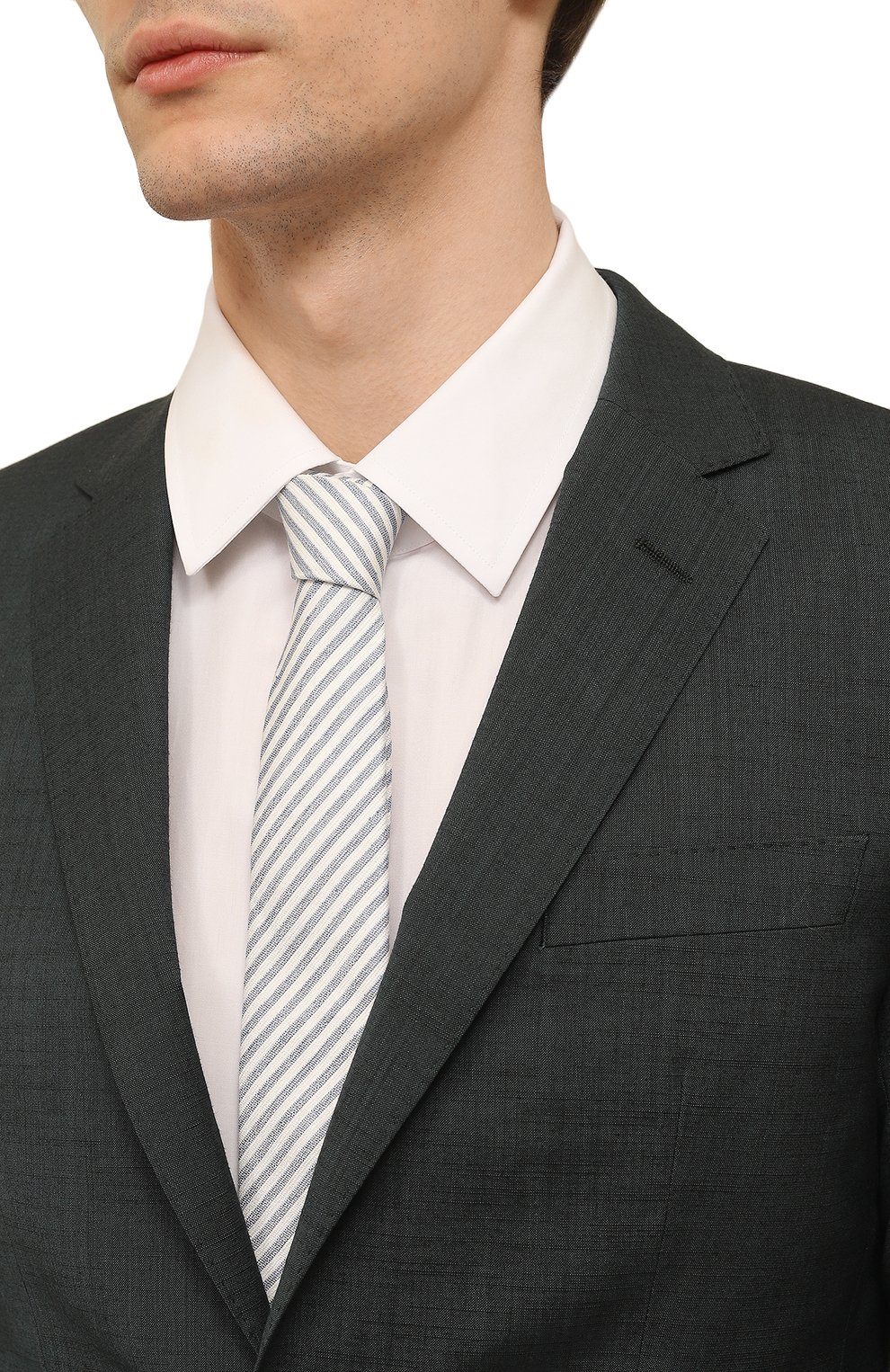 Галстук изо льна и шелка BOSS, арт. 50490633, фото 2