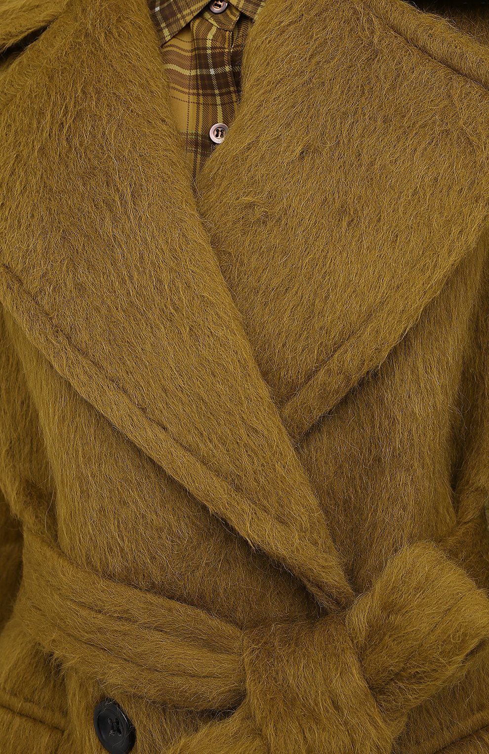 Шерстяное пальто DRIES VAN NOTEN зеленого цвета по цене 164000 руб., арт. 202-10261-1261, фото 6 Шерстяное пальто DRIES VAN NOTEN, арт. 202-10261-1261, фото 6