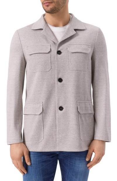 Куртка из хлопка и льна HARRIS WHARF LONDON, арт. C9375PDB, фото 3